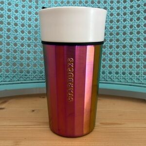 Starbucks Coffee 2015 Stainless Steel Travel Mug Cup Tumbler with Lid Iridescent